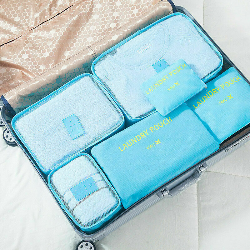 Bolsas Organizadoras de viaje Azul Claro