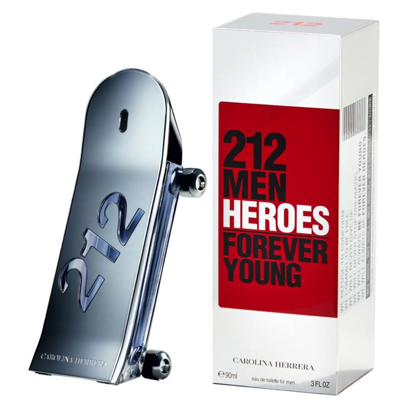 perfume para hombre 212 men heros forever young de carolina herrera 100 ML