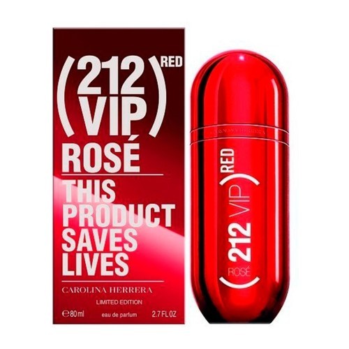 212 vip rose red perfume para mujer 100 ML